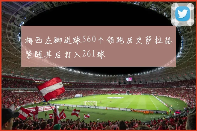 梅西左脚进球560个领跑历史萨拉赫紧随其后打入261球